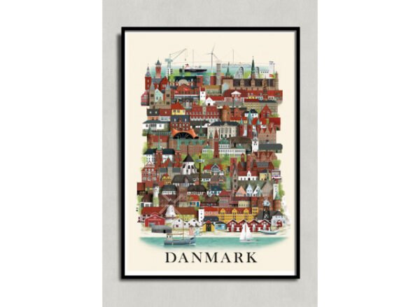 Poster Danmark- 50x70- Martin