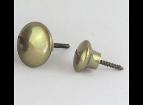 Knop Rund messing Ø6,2cm